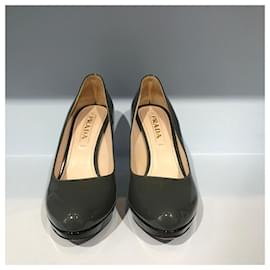 Prada-PRADA Heels T.EU 36.5 Patent leather-Grey