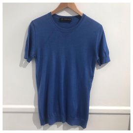 VERSACE Tricot T.FR 42 Cachemire Bleu