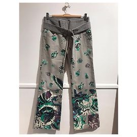 Jeans ROBERTO CAVALLI T.FR 40 Cotone Grigio