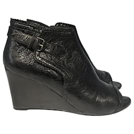 Balenciaga-BALENCIAGA Ankle boots T.EU 41 Leather-Black