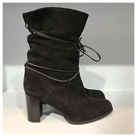 STUART WEITZMAN Ankle boots T.EU 36 Suede Black