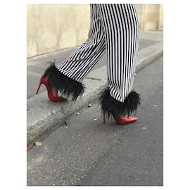 Saint Laurent-SAINT LAURENT Heels T.EU 37 Leather-Red