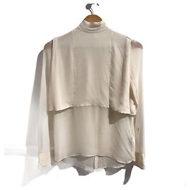 VALENTINO GARAVANI Top T.FR 36 Seta Crudo