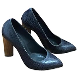 Yves Saint Laurent-YVES SAINT LAURENT Heels T.EU 35.5 Leather-Grey