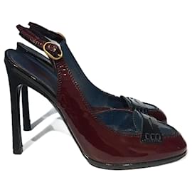 Yves Saint Laurent-YVES SAINT LAURENT Heels T.EU 35.5 Patent leather-Dark red