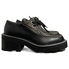 LOUIS VUITTON Scarpe stringate T.EU 39 Pelle Nero