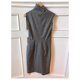 Yves Saint Laurent-YVES SAINT LAURENT Dresses T.International M Wool-Grey