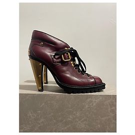 MIU MIU Ankle boots T.EU 40 Leather Dark red