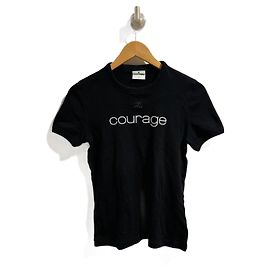 COURREGES Tops T.Internazionale S Cotone Nero
