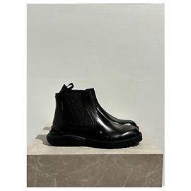 DIOR Flats T.EU 41.5 Leather Black