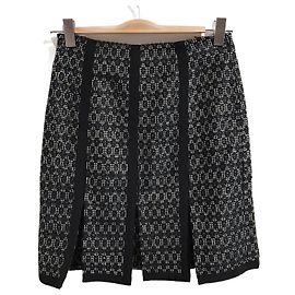 ETRO Skirts T.FR 36 Wool Navy blue