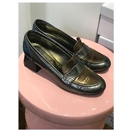 Saltos LANVIN T.EU 37.5 Couro Prata