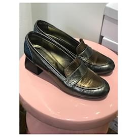 Lanvin-LANVIN Heels T.EU 37.5 Leather-Silvery