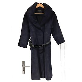 MARC JACOBS Coats T.FR 40 Suede Navy blue