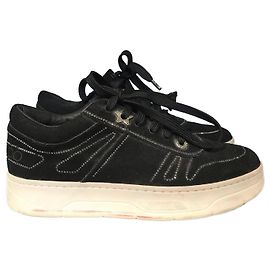 Baskets JIMMY CHOO T.EU 37.5 Suède Noir