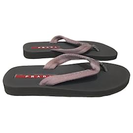 Prada-PRADA Sandals T.EU 35 Cloth-Purple