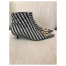 Balenciaga-BALENCIAGA Ankle boots T.EU 37 Cloth-Black