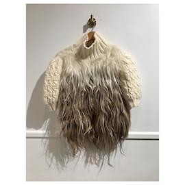 Fendi-FENDI Knitwear T.International XL Wool-Beige
