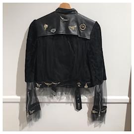 Alexander Mcqueen-ALEXANDER MCQUEEN Jackets T.International L Leather-Black