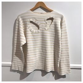 Céline CELINE Strickwaren T.International XS Baumwolle Beige