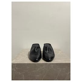 Hermès-HERMES Sandals T.EU 41 Leather-Black