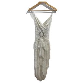 Autre Marque Robe RAISA VANESSA T.FR 36 Polyester Blanc