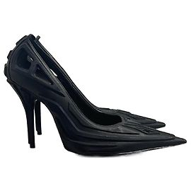 BALENCIAGA Heels T.EU 39 Leather Black
