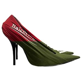 Balenciaga-BALENCIAGA Heels T.EU 40 Cloth-Red