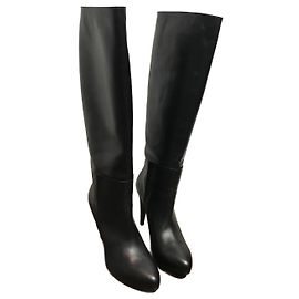 BALENCIAGA Boots T.EU 40 Leather Black
