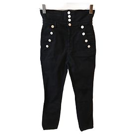 Jeans ISABEL MARANT T.FR 38 Cotone Nero