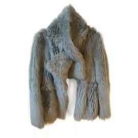ESCADA Coats T.FR 36 Fur Grey