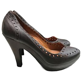 LANVIN Saltos T.EU 40 Couro Marrom