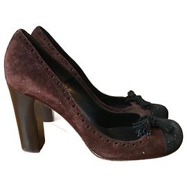 Chloé CHLOE Talons T.EU 37.5 Suède Marron