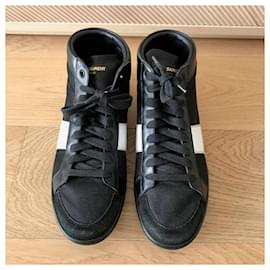 Saint Laurent-SAINT LAURENT Trainers T.EU 41 Leather-Black