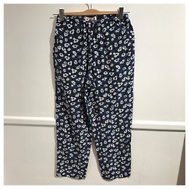 Pantaloni MARNI T.FR 36 Seta Blu