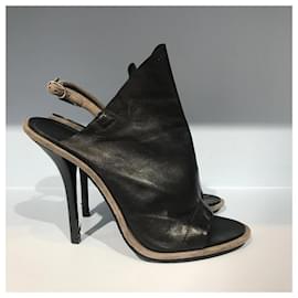 Balenciaga-BALENCIAGA Sandals T.EU 40 Leather-Black