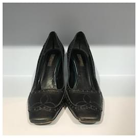 Louis Vuitton-LOUIS VUITTON Heels T.EU 39.5 Leather-Black
