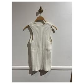 Chanel-CHANEL Tops T.FR 40 Cotton-White