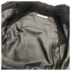 GIVENCHY Coats T.International S Fur Black