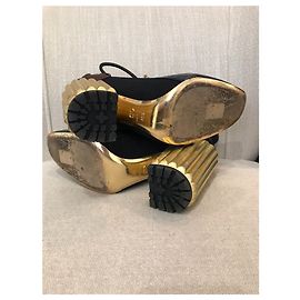 Botas ankle DIOR T.EU 40.5 Couro Azul