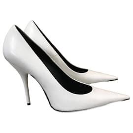 Balenciaga-BALENCIAGA Heels T.EU 39 Leather-White