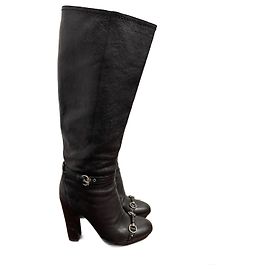 DIOR Boots T.EU 40 Leather Black