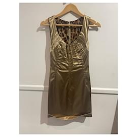 Dolce & Gabbana-DOLCE & GABBANA Dresses T.International XS Synthetic-Golden