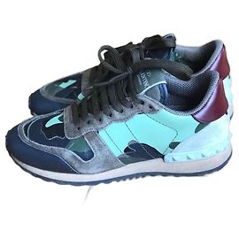 Baskets VALENTINO GARAVANI T.EU 36 Cuir Kaki