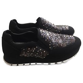 PRADA Trainers T.EU 36.5 Cloth Noir