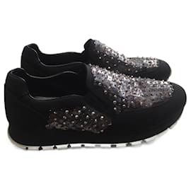 Prada-PRADA Trainers T.EU 36.5 Cloth-Black