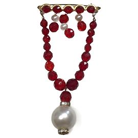 Spille e fermagli VERSACE T. Metallo Rosso