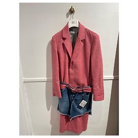 LOEWE Coats T.IT 46 Wool Pink