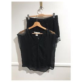 DIANE VON FURSTENBERG Tops T.International XS Seta Nero