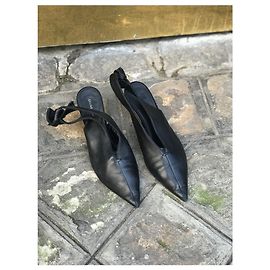 Céline CELINE Heels T.EU 37.5 Leather Black